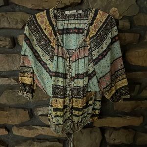 SOLD Tribal floral top